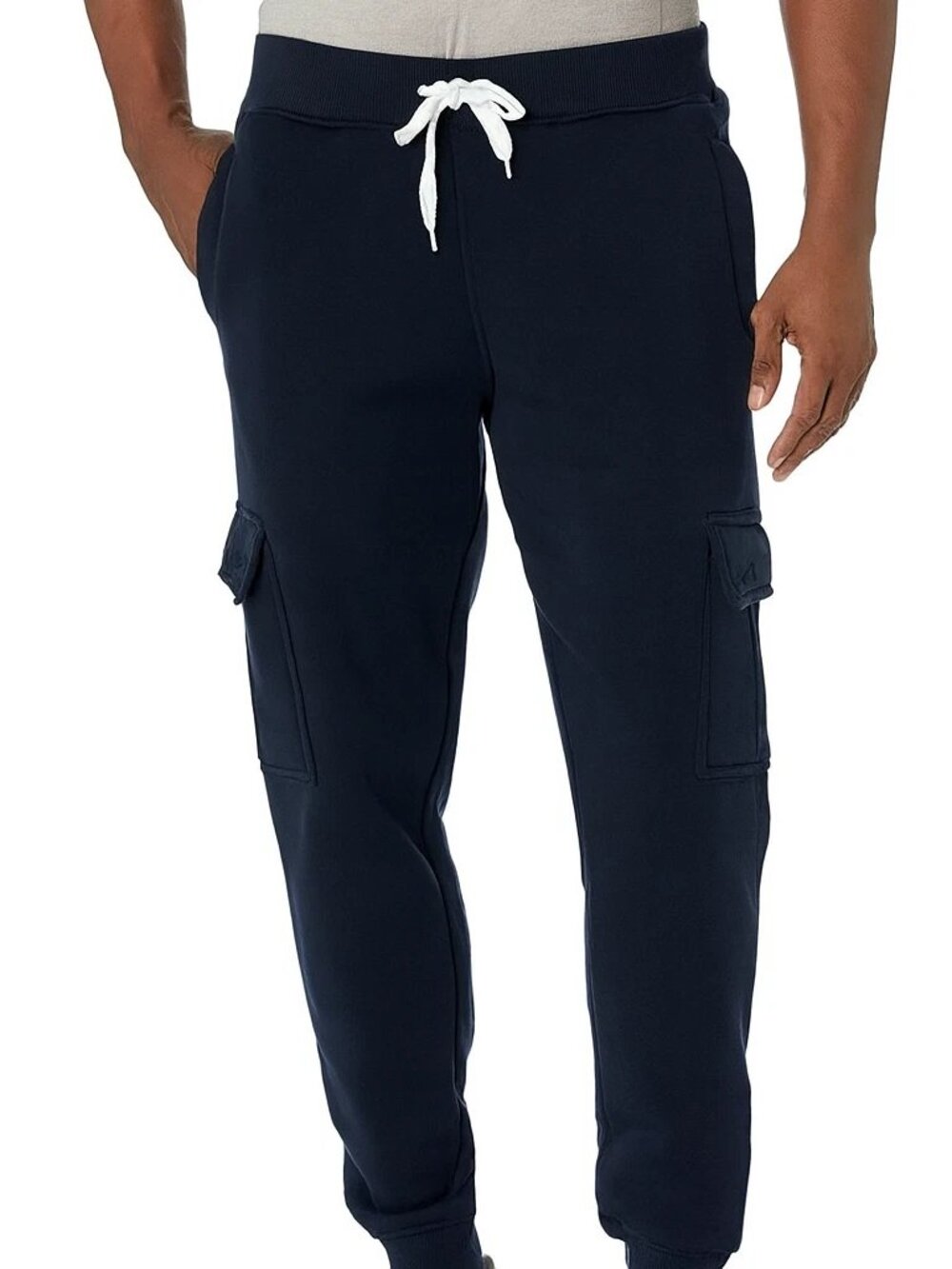 Southpole Navy Cargo Jogger Pants Fleece Medium Urban Streetwear Athleisure NWT